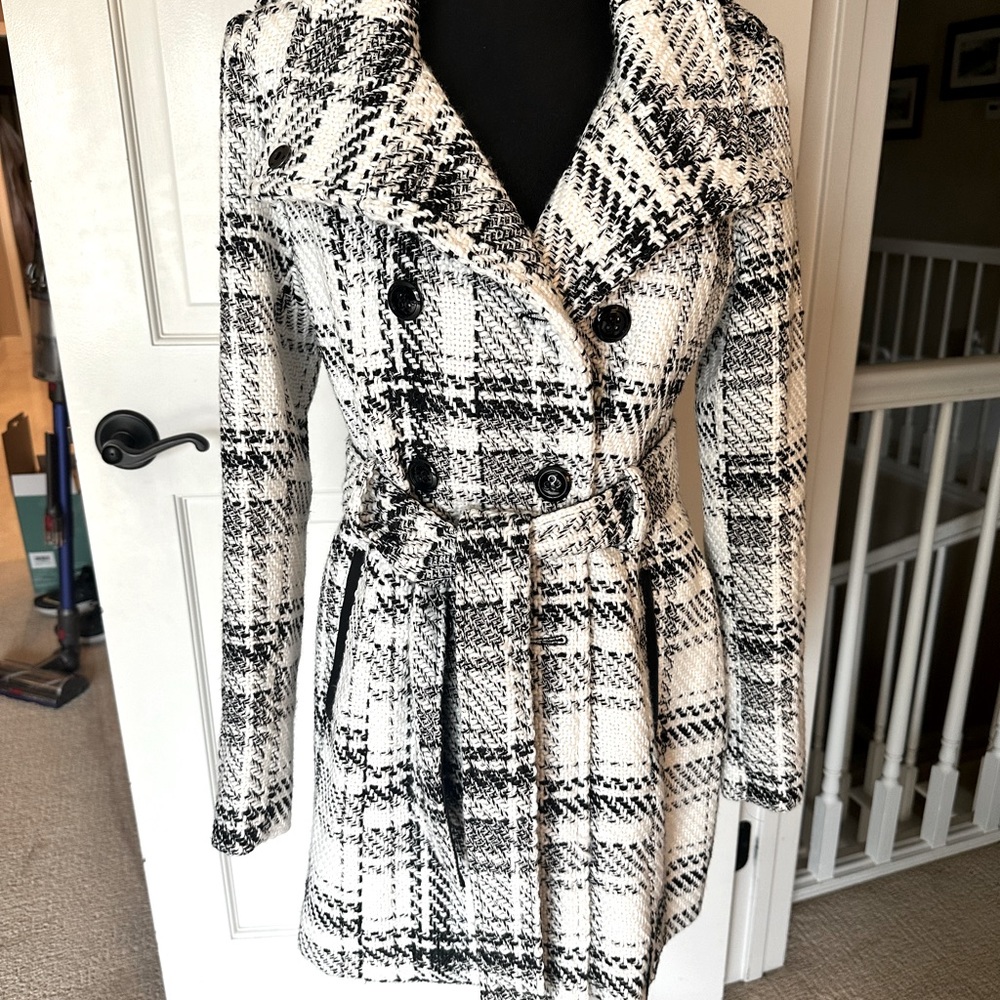 COPY - Tweed plaid coat Sz S